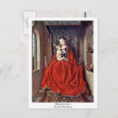 Maria Lactans von Jan Van Eyck Postkarte (Vorne/Hinten)