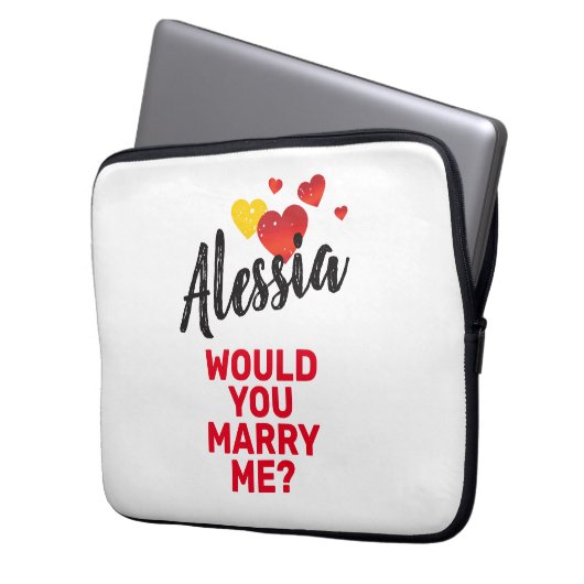 Maria Laptopschutzhülle (Vorderseite Links)