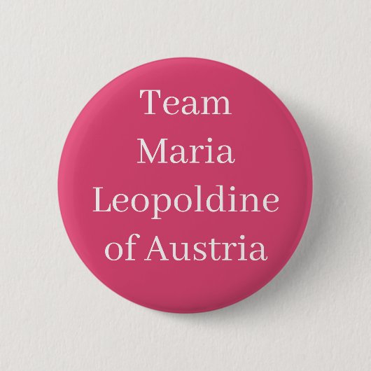 Maria Leopoldine von Österreich, Heilige Römische  Button (Vorderseite)