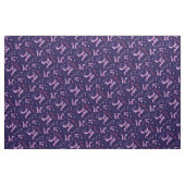 Maria letter m monogramm Herz-Blume Stoff (Fat Quarter (45,7 x 55,9 cm))