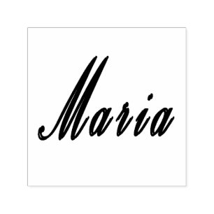 Maria, Mädchenname-Logo auf einem Permastempel