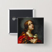 Maria Magdalena, 1660-70 (Öl auf Leinwand) Button (Vorne & Hinten)