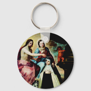 Maria Magdalena de Pazzi von Pedro de Moya Schlüsselanhänger