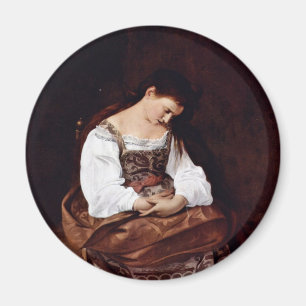 Maria Magdalena durch Michelangelo Merisi DA Magnet
