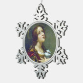 MARIA MAGDALENA SCHNEEFLOCKEN Zinn-Ornament (Rechts)