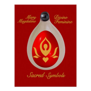 Maria Magdalena - Vier heilige Symbole  Poster