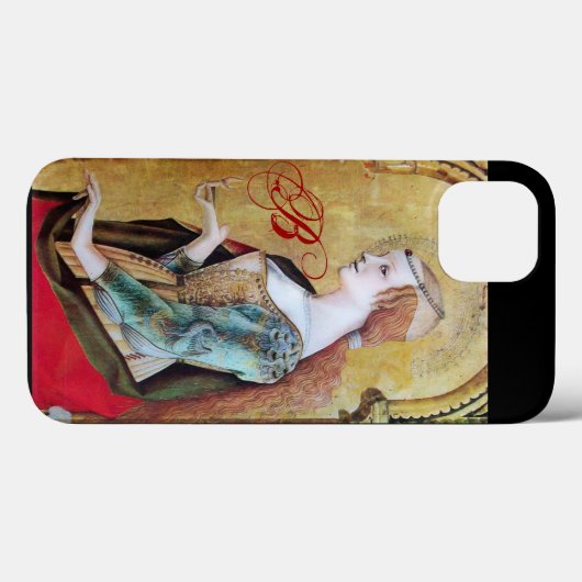 MARIA MAGDALENE 2 MONOGRAMM Gold, rot Case-Mate iPhone Hülle (Rückseite (Horizontal))