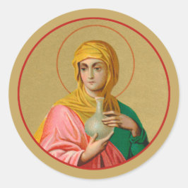 Maria Magdalene als Myrrhussitin (Det.; ORX 01) Runder Aufkleber