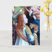 Maria Magdalene als Myrrhussitin (Detail; M 070) Karte (Gelbe Blume)