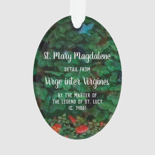 Maria Magdalene als Myrrhussitin (Detail; M 070) Ornament (Rückseite)