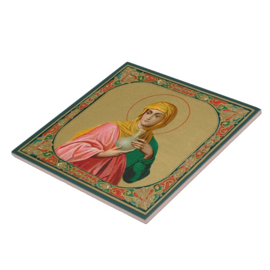 Maria Magdalene als Myrrhussitin (ORX 01) Fliese (Seite)