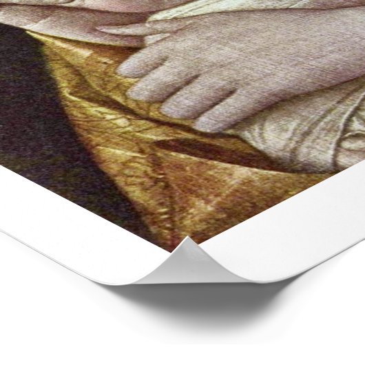 Maria mit schlafendem Kind von Andrea Mantegna Poster (Ecke)