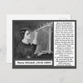 Maria Mitchell Scientist Astronomin Suffragist Postkarte (Vorne/Hinten)