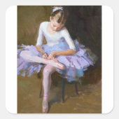 Maria Molodykh, 2007 Ballerina Quadratischer Aufkleber (Vorderseite)