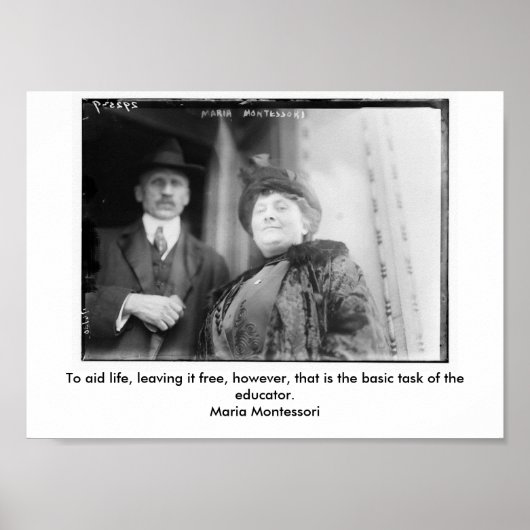 Maria Montesorri-Poster Poster (Vorne)