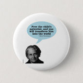 Maria montessori Zitat Button (Vorderseite)