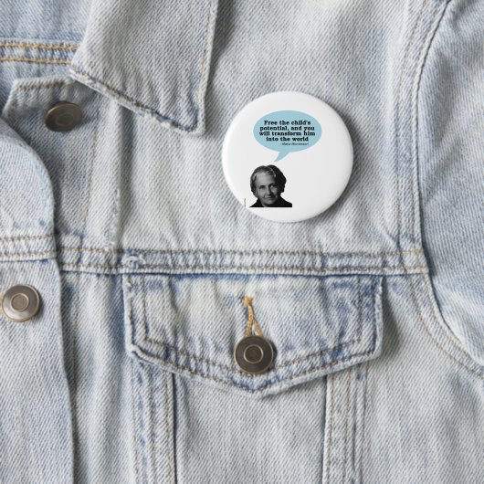 Maria montessori Zitat Button (Beispiel)