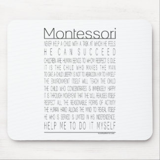 Maria Montessori-Zitate Mousepad