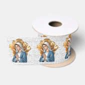 Maria Mutter Katholisch Christlich Taufe Satinband (Spule)