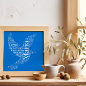 Maria Name Cloud benutzerdefinierbares Poster