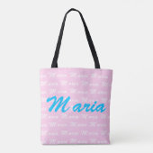 Maria Name Design Pattern Tasche (Rückseite)