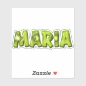 Maria Name Kiwi Design Aufkleber Sticker (Blatt)