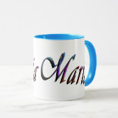 Maria, Name, Logo, Blue Combo-Kaffee-Tasse Tasse (VorderseiteRechts)