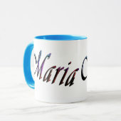 Maria, Name, Logo, Blue Combo-Kaffee-Tasse Tasse (Vorderseite Links)