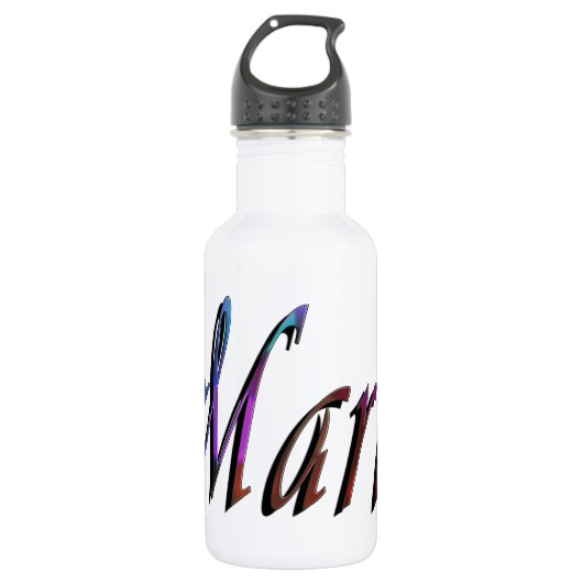 Maria, Name Logo, Edelstahlflasche (Vorderseite)