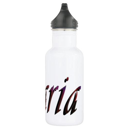 Maria, Name Logo, Edelstahlflasche (Rechts)