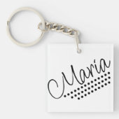 Maria Name Text Acrylic Schlüsselanhänger (Vorderseite)
