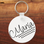 Maria Name Text Schlüsselanhänger (Vorderseite)