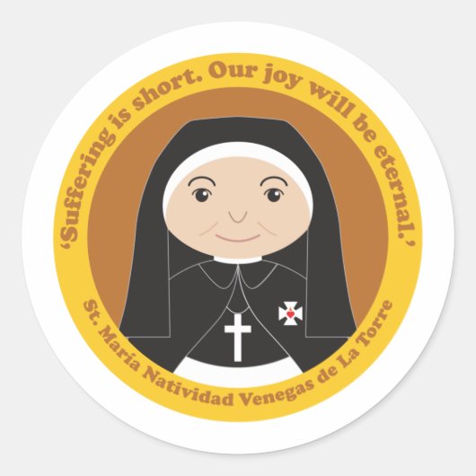 María Natividad Venegas de La Torre Runder Aufkleber (Vorderseite)