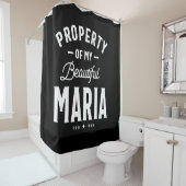 Maria Personalisiert Name Birthday Gift Duschvorhang (Beispiel)