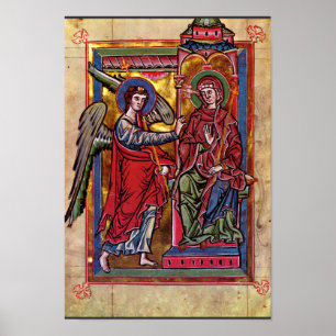 Maria Proklamation von Meister der Braunschweig-Ma Poster