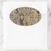 MARIA QUEEN, SCHOTTE, ALTE MÜNZEN OVALER AUFKLEBER (Tasche)