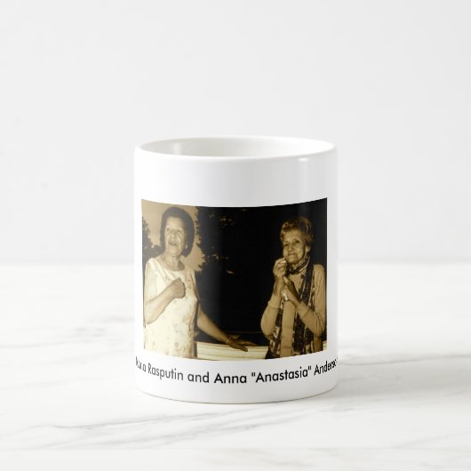 Maria Rasputin und Anna Anderson Kaffeetasse (Mittel)