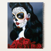 Maria Sugar Skull Rote Rosen Planer (Rückseite)
