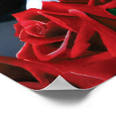 Maria Sugar Skull Rote Rosen Poster (Ecke)