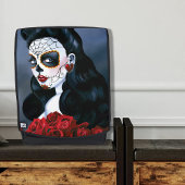 Maria Sugar Skull Rote Rosen Rucksack