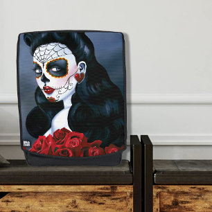 Maria Sugar Skull Rote Rosen Rucksack