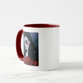 Maria Sugar Skull Rote Rosen Tasse (Vorderseite Links)