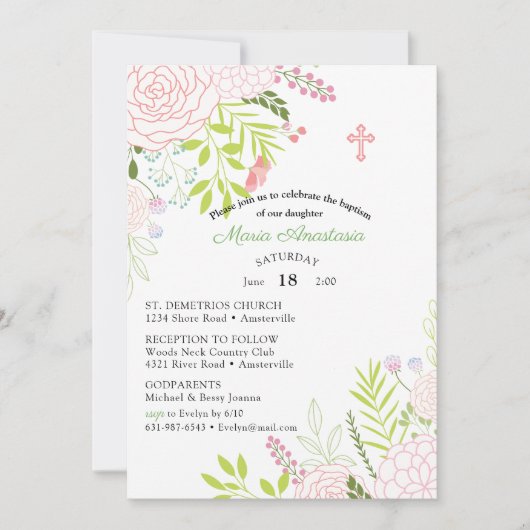 Maria Taufe Einladung (Vorderseite)