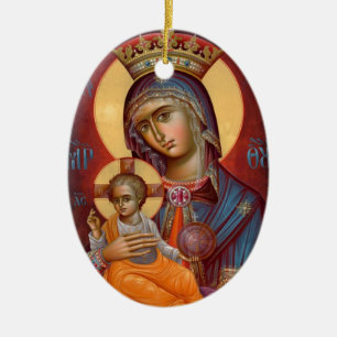 Maria - THEOTOKOS Keramik Ornament