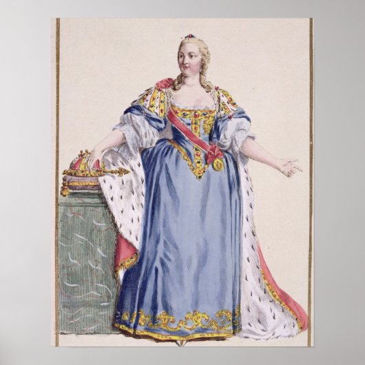 Maria Theresa (1717-80) Kaiserin Österreichs, aus Poster (Vorne)