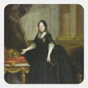 Maria Theresa Kaiserin von Österreich Quadratischer Aufkleber