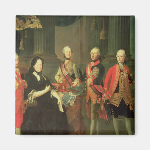 Maria Theresa von Österreich mit vier von ihr Magnet
