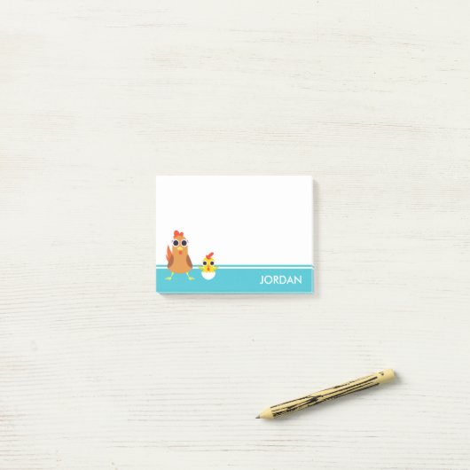 Maria u. Bandit die Hühner Post-it Klebezettel (Auf Schreibtisch)