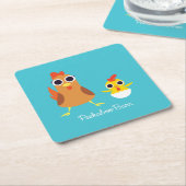 Maria u. Bandit die Hühner Rechteckiger Pappuntersetzer (angewinkelt)