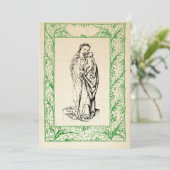 Maria und Jesus heilige Grenzdecke Feiertagskarte (Stehend Vorderseite)